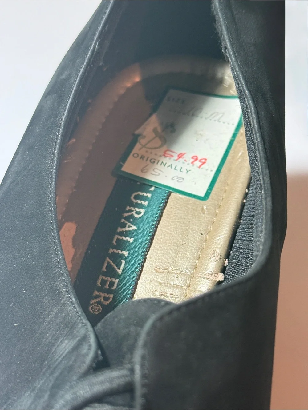 NWT Naturalizer Women’s Black suede Leather Oxford Shoes 10M **READ**